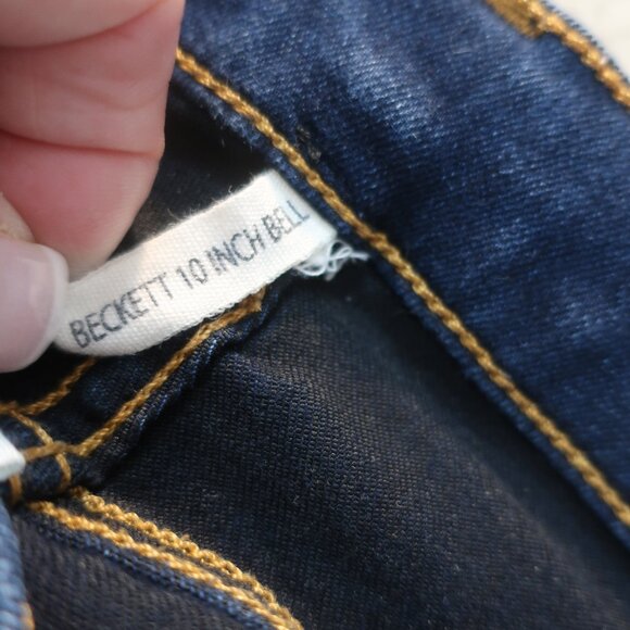 Womens Rag & Bone "Beckett 10 Inch  Bell" Dark Blue Jeans 25 - Picture 7 of 7